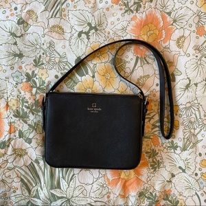 Classic black Kate spade crossbody purse